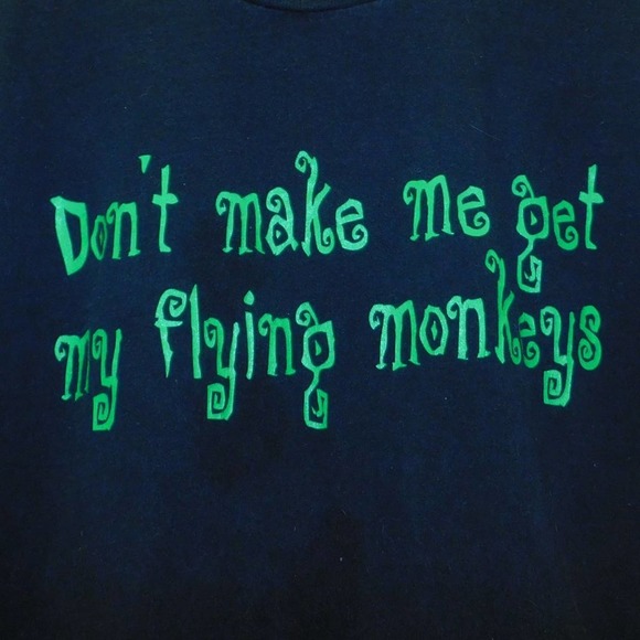 Vtg Don't make me get my flying monkey T-shirt Large - Picture 3 of 6